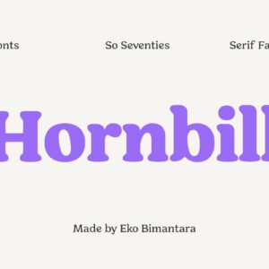 Hornbill Free Font