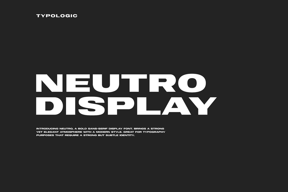 Neutro Display Free Font