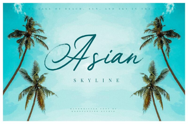 Asian Skyline Font