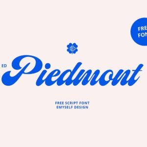 ED Piedmont - Free Script Font