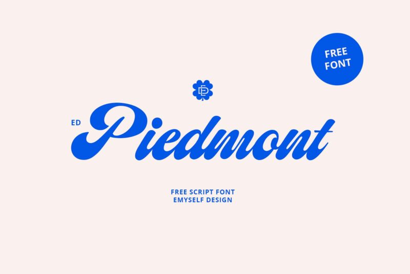 ED Piedmont - Free Script Font