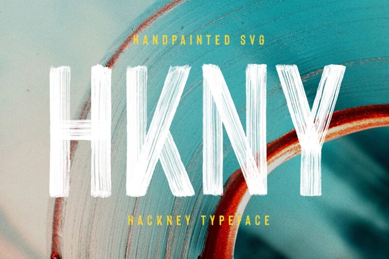Hackney SVG - Bold Hand-painted - Free Font