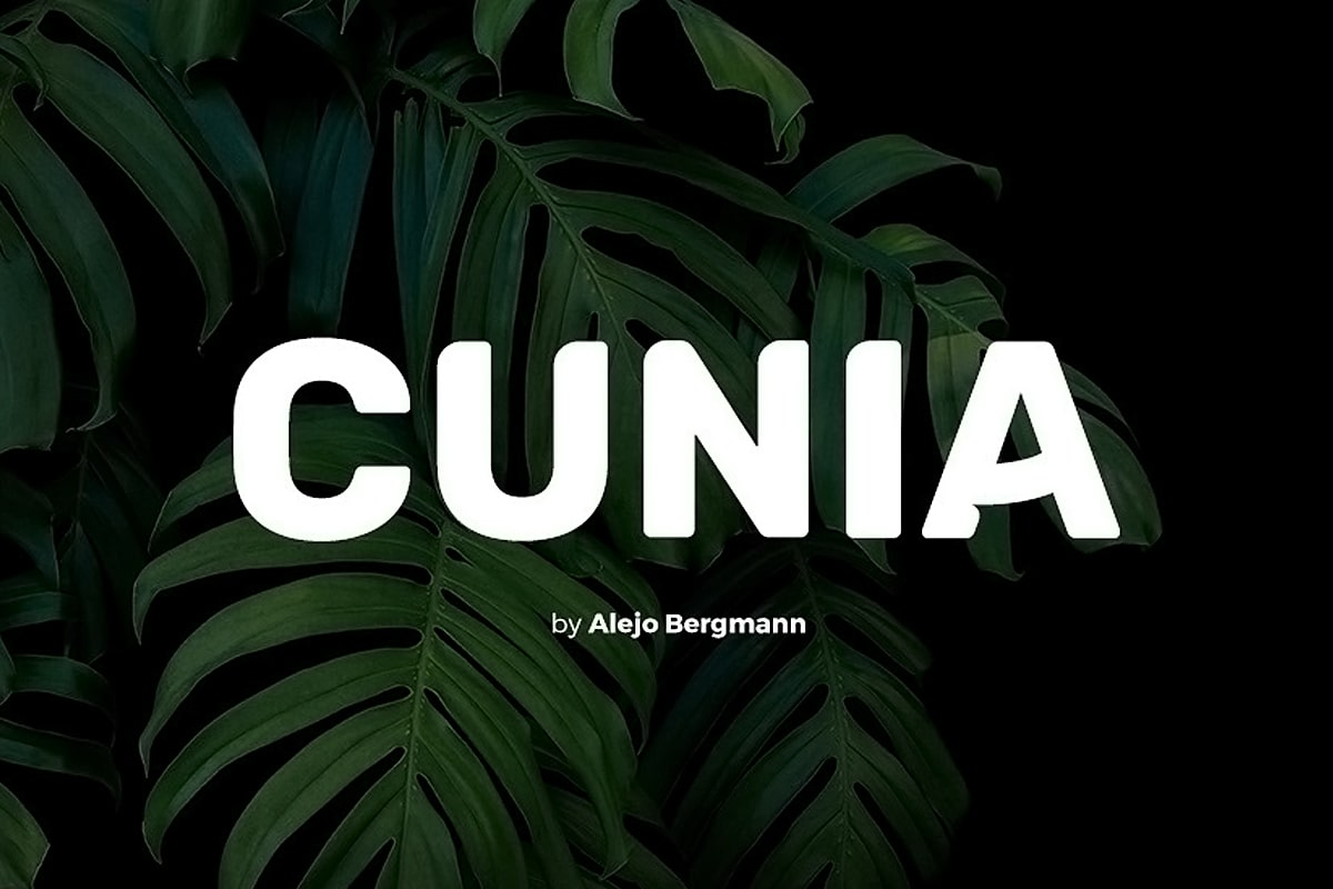 Cunia Free Font Typeface
