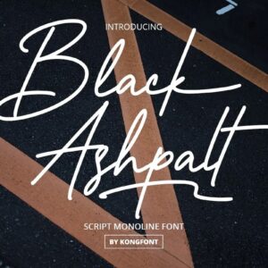 Black Ashpalt Font