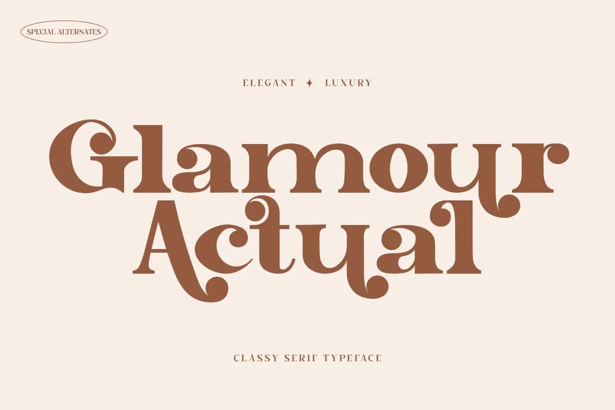 Glamour Actual Font