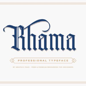 Rhama Gothic Typeface