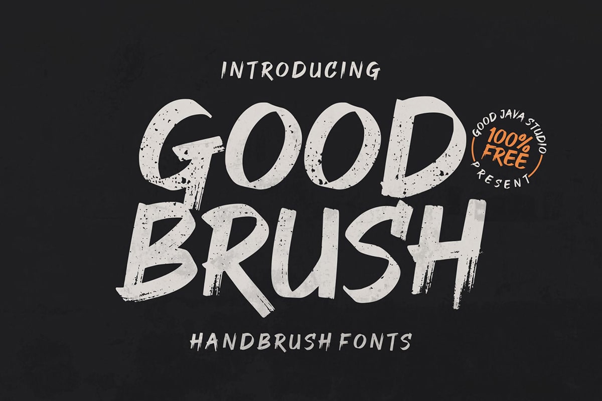 GOOD BRUSH – Free Font