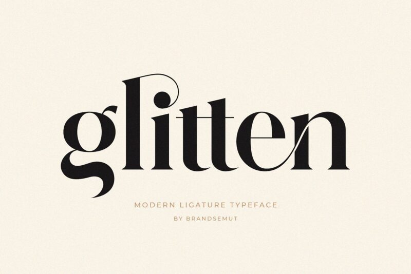 FREE FONT | Glitten - Modern Ligature Serif