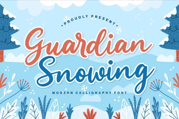Guardian-Snowing-Font-4