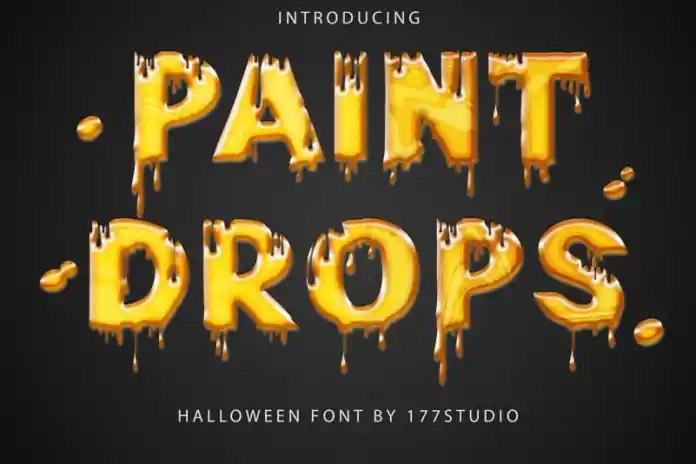 paint-drops-font