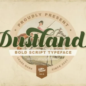 Dustland Bold Script Font