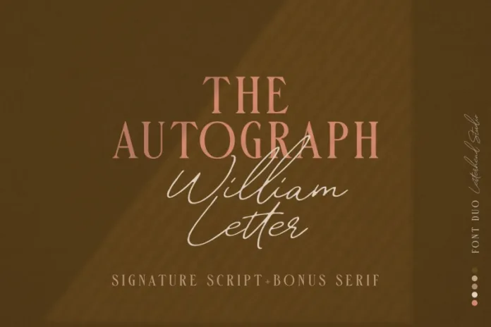 william-letter-signature-font